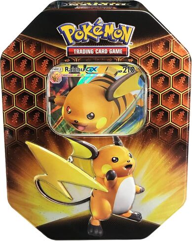 Pokemon TCG: Sun & Moon Hidden Fates - Raichu-GX Collector's Tin in Saudi Arabia