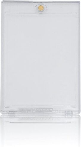5 Pack - Clear Magnetic Snap Card Holders (35PT with Penny Sleeve) for Sport and Hobby Collector Cards. in Saudi Arabia