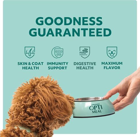 Optimeal Grain-Free Dog Food - Proudly Ukrainian - Balanced Dog Food Dry Recipe with Immunity Support, Non-Grain Dry Dog Food for All Dog Breeds (3.3 lbs, Chicken & Veggies) in Kuwait