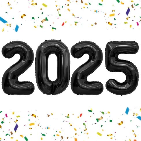 2025 Balloons, Gold Number Balloons 2025, 40 Inch 2025 Numbers for New Year Eve Party Supplies 2025 Foil Balloon for New Year Festival Party 2025 Graduation Decorations 25 Balloon Numbers Birthday in Kuwait