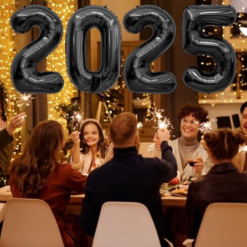 2025 Balloons, Gold Number Balloons 2025, 40 Inch 2025 Numbers for New Year Eve Party Supplies 2025 Foil Balloon for New Year Festival Party 2025 Graduation Decorations 25 Balloon Numbers Birthday in Kuwait