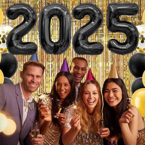 2025 Balloons, Gold Number Balloons 2025, 40 Inch 2025 Numbers for New Year Eve Party Supplies 2025 Foil Balloon for New Year Festival Party 2025 Graduation Decorations 25 Balloon Numbers Birthday in Kuwait