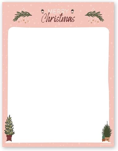 Folk Angel Letterhead / 50 Sheets / 8.5" x 11" Festive Christmas Holiday Illustrated Paper/Decorative Religious Winter Stationery Letterhead in Kuwait