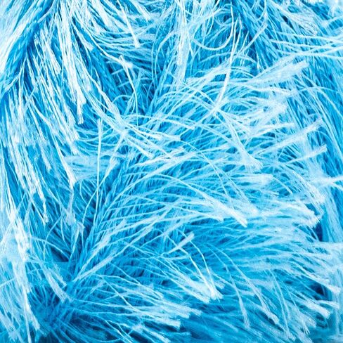Estako Eyelash, 100% Polyester Yarn, Soft, Fuzzy for Crochet and Knitting 3.53 Oz (100g) / 153 Yrds (140m) (1217 - Black) in Saudi Arabia