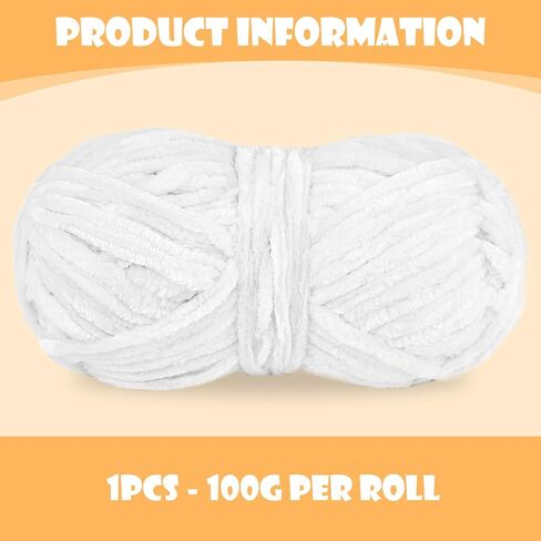 100g Chenille Yarn, Pink Blanket Yarn for Knitting, Handcrafts Weaving Soft Chenille Yarn, Crochet Yarn for Crochet Weaving in Saudi Arabia
