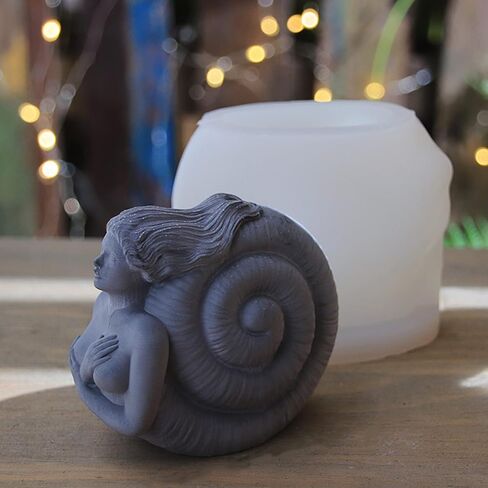 Conch Candle Silicone Mold Soap Mold Fondant Chocolate Cake Mould Aromatherapy Gypsum Craft Decoration Mold Resin Molds in Saudi Arabia