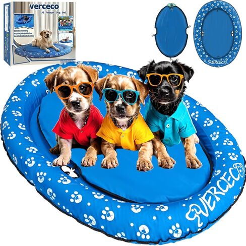 Dog Pool Float Inflatable Dog Floats for Pool Dog Floaties Swimming Pool Floats for Small Medium Large Dog Puncture Proof in Saudi Arabia