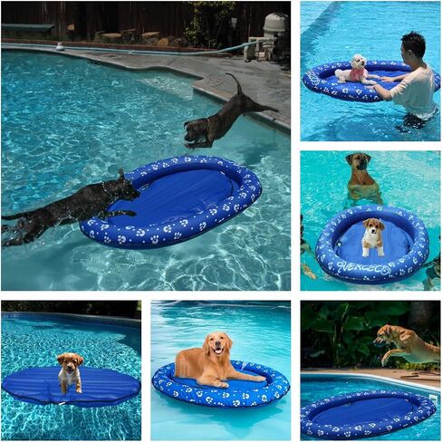 Dog Pool Float Inflatable Dog Floats for Pool Dog Floaties Swimming Pool Floats for Small Medium Large Dog Puncture Proof in Saudi Arabia
