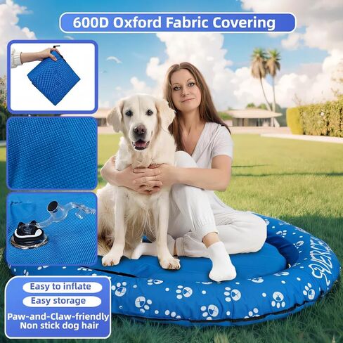 Dog Pool Float Inflatable Dog Floats for Pool Dog Floaties Swimming Pool Floats for Small Medium Large Dog Puncture Proof in Saudi Arabia
