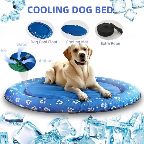 Dog Pool Float Inflatable Dog Floats for Pool Dog Floaties Swimming Pool Floats for Small Medium Large Dog Puncture Proof in Saudi Arabia