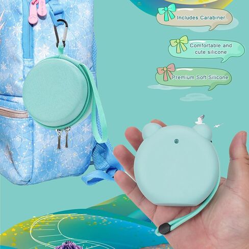 MGZNMTY Carrying Case and Silicone Cover Compatible with Punirunes Virtual Pet Interactive Digital Toy, with Hard Screen Protector (Teal) in Saudi Arabia