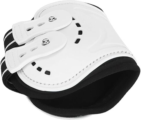 4 Pcs Front Hind Horse Tendon Boots, Breathable Design Horse Boots, PU Neoprene Open Front Jumping Tendon Horses Boots with Ventilation Holes for Jumping, Trail Riding, Turnout (M) in Saudi Arabia