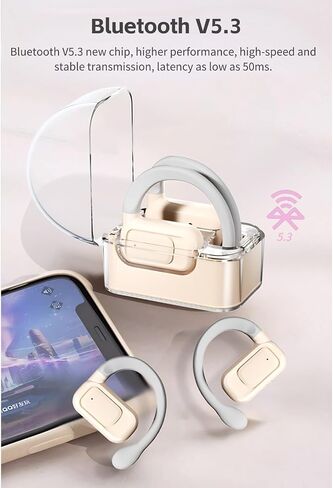 BL02 Language Translator Earbuds, BT 5.3 144 Languages Voice Translator Device with Digital Display, Noise Cancellation Translator Headset HiFi Stereo Earbuds in Saudi Arabia