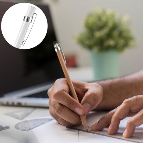 Zonon Metal Pencil Clips Slide on Pencil Pocket Epoxy Pen Clips Snap In, Ink Pen Holder Hangable Portable for Pocket Office Home(20 Pieces) in Saudi Arabia