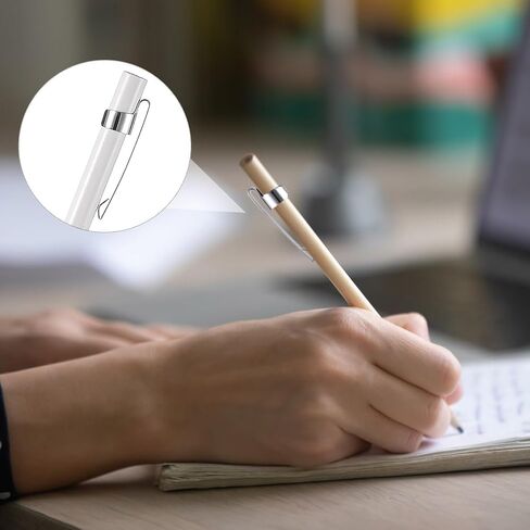 Zonon Metal Pencil Clips Slide on Pencil Pocket Epoxy Pen Clips Snap In, Ink Pen Holder Hangable Portable for Pocket Office Home(20 Pieces) in Saudi Arabia