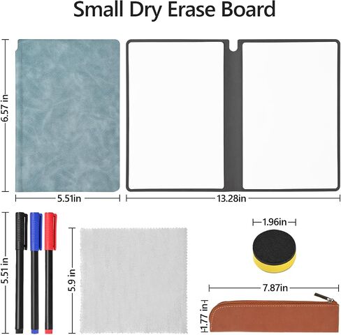 Portable Dry Erase Board,Portable White Board,Small Dry Erase Board,Foldable,Erasable,Repeatable,9.5 * 6.6 inches,for Office,Home,School,Study,Meeting(Pink) in Saudi Arabia