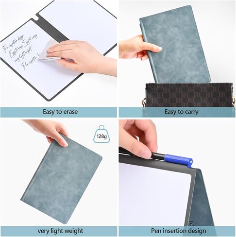 Portable Dry Erase Board,Portable White Board,Small Dry Erase Board,Foldable,Erasable,Repeatable,9.5 * 6.6 inches,for Office,Home,School,Study,Meeting(Pink) in Saudi Arabia