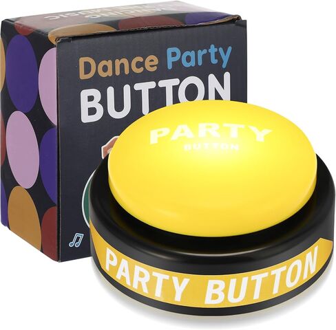 30 Second Dance Button with Music Dance Button for Classroom Dance Party Supply Back to School Teacher Gift for Office Adults Buzzers Novelty Fun Gag Toys Gadget(Bright Yellow) in Saudi Arabia
