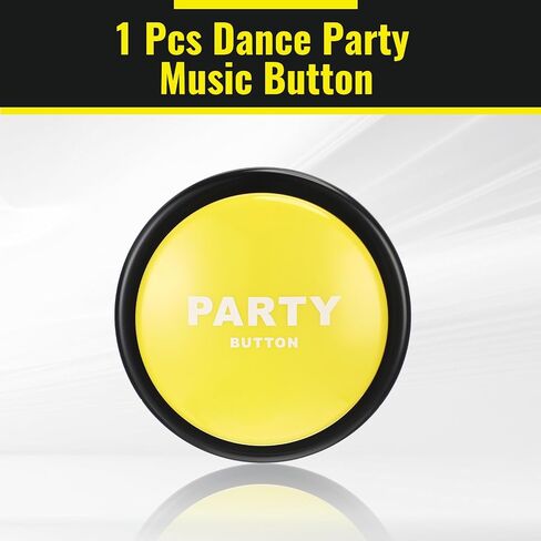 30 Second Dance Button with Music Dance Button for Classroom Dance Party Supply Back to School Teacher Gift for Office Adults Buzzers Novelty Fun Gag Toys Gadget(Bright Yellow) in Saudi Arabia