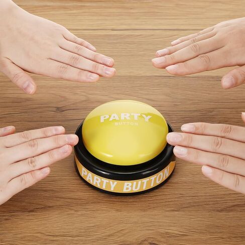 30 Second Dance Button with Music Dance Button for Classroom Dance Party Supply Back to School Teacher Gift for Office Adults Buzzers Novelty Fun Gag Toys Gadget(Bright Yellow) in Saudi Arabia