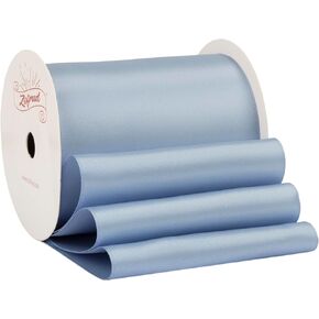 White Satin Ribbon 2 1/2 Inch Wide x 10 Yds - Large Ribbon Ideal for Bows, Gift Wrapping, Flower Bouquet, and Crafts