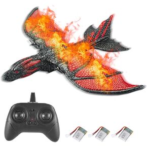 GoolRC Remote Control Plane RC Airplanes 2.4Ghz Remote Control Airplane with Gyro Stabilizer, EPP Foam Glider Toy for Beginners Adults Kids Boys 2 Batteries