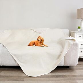 Cat Blanket,Waterproof Dog Blankets for Large Dogs, Washable Pet Puppy Sherpa Throw Protector for Bed Couch Sofa Furniture Reversible(40"x50",L,Darkgrey)