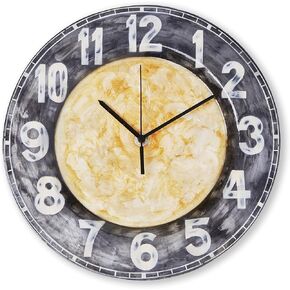 Eangee Home Design 13 Inch Diameter Wall Clock Multicolor Face (m1505)