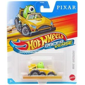 Hot Wheels RacerVerse Car: Mike Wazowski (Monsters Inc.) - Green, 6.5 Inches, Unisex, Ages 3+