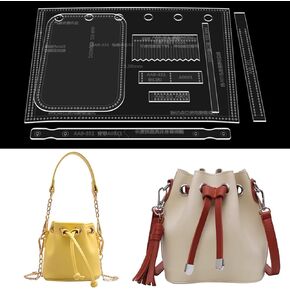 حقيبة كتف RIVEENY قالب أكريليك نمط جلد أكريليك نمط جلد أكريليك قوالب جلدية لحقائب الكتف الدلو in Kuwait