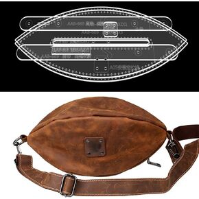 RIVEENY Shoulder Bag Acrylic Template Leather Pattern Acrylic Leather Pattern Leather Templates for Bucket Shoulder Bags