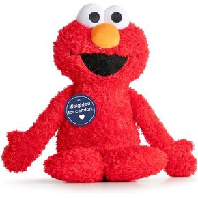 Weighted Sesame Street Elmo Fuzzy Plush Pillow Buddy - 2.5 lbs Super Soft Stuffed Pillow - 19 inches