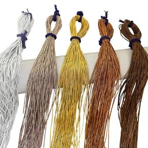 Embroiderymaterial Gimp French Wire for Beading Pearls, Jewelry Making, Thinnest French Metallic Wire Combo of Five Different Color (125 Yard/Packet,0.5MM Thick-20 Grams/Per Color)