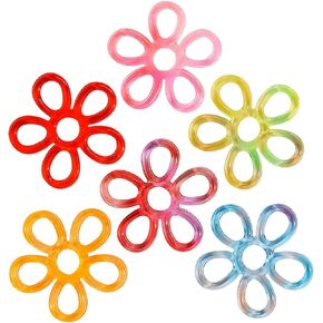 Fun Express Bright Colors Stretchy Rubber Fidget Flowers - Fun and Engaging Stress Relief Toys for Kids and Adults - Perfect for Fine Motor Skills Development - 12 Pieces