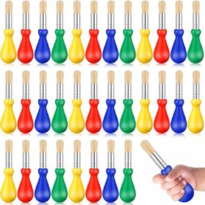 Frienda 36 Pcs Paint Brushes for Kids Baby Toddlers Jumbo Paint Brushes with Round Chubby Handle Colorful Easy Grip Jumbo Brushes Bulk for School Kids Painting Preschool Art Supplies Craft Projects