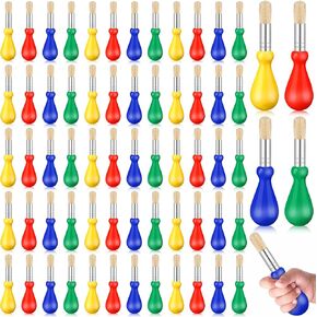 Frienda 36 Pcs Paint Brushes for Kids Baby Toddlers Jumbo Paint Brushes with Round Chubby Handle Colorful Easy Grip Jumbo Brushes Bulk for School Kids Painting Preschool Art Supplies Craft Projects