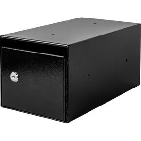 Steel Cash Drop Box, Money Safe Deposit Box with Tamper-Proof Slot, Mountable Money Drop Box for Hotels, Apartments