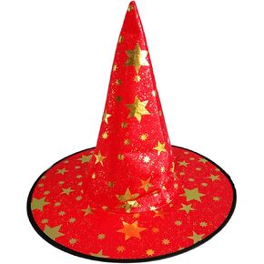 Halloween Witch Hat for Kids Star Wizard Hat Cosplay Costume Decoration Halloween Party Supplies