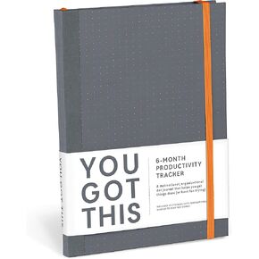 Knock Knock You Got This Journal - 6-Month Productivity Tracker Dot-Grid Journal