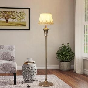 CXWV Vintage Floor Lamp Bronze Mid Century Modern 54'' Tall Lamp Traditional Light Luxury Standing Lamp Nordic Reading Lamp for Living Room,Offices,Bedroom (CX-LD)