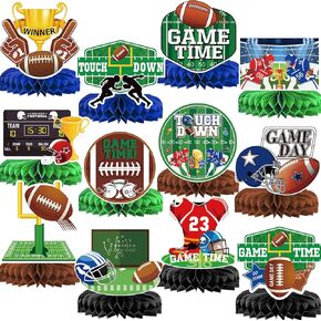 Football Party Decorations Football Birthday Party Decorations Football Centerpieces for Table Super Bowl Decorations Football Birthday Centerpieces for Table Super Bowl Party Supplies