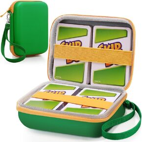 Sanwuta 2 Pcs Playing Card Case EVA Hard Travel Carrying Case for Classic Card Playing Box (Not Including Cards)(Small,Black)