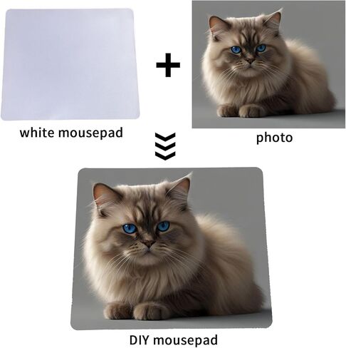 Zhetwour لوحة ماوس التسامي الفراغات 20x24x0.2 سم بيضاء مستطيلة قاعدة مطاطية غير قابلة للانزلاق لوحة ماوس لنقل الحرارة الصحافة الطباعة (10 قطع) in Saudi Arabia