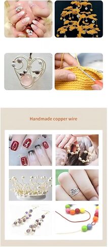 3 لفات من سلك صناعة المجوهرات، سلك نحاسي لتلميع المجوهرات، سلك خرز للمجوهرات DIY، مستلزمات صناعة المجوهرات، صناعة النحت (0.8 مم، 3) in Saudi Arabia