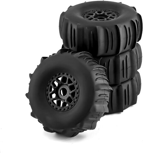 WLYEJE 4PCS RC Short Course Truck Tires 138mm Buggy Desert Truck Tires 17mm Hex RC Wheel and Tire Set Fit for 1/7 1/8 Short Course Truck TRAXXAS UDR 85086-4 ARRMA Mojave YK4072 DF7 in Kuwait