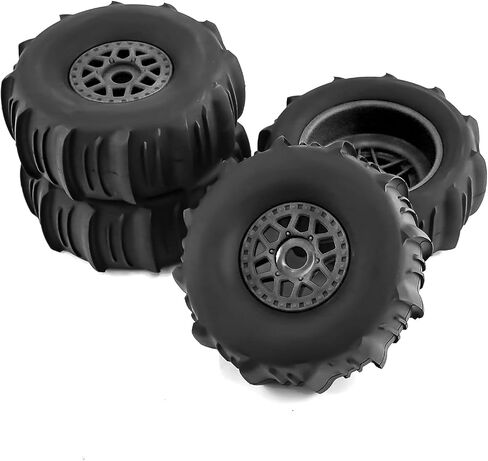 WLYEJE 4PCS RC Short Course Truck Tires 138mm Buggy Desert Truck Tires 17mm Hex RC Wheel and Tire Set Fit for 1/7 1/8 Short Course Truck TRAXXAS UDR 85086-4 ARRMA Mojave YK4072 DF7 in Kuwait