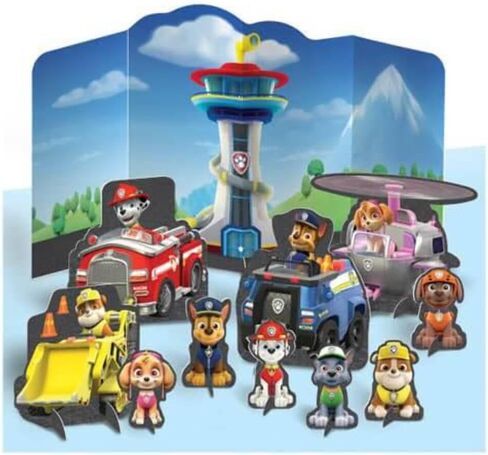 Paw Patrol Adventures Multicolor Table Decoration (14"-8.8") - Pack of 1 - Unique Party Centerpiece - Eye-catching & Fun Design - Perfect for Paw Patrol Themed Events & Birthdays in Saudi Arabia