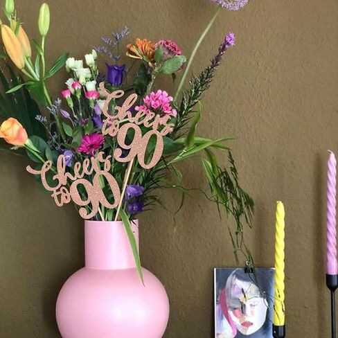 Rsstarxi 12 Pack Cheers to 50 Years Centerpiece Sticks Gold Glitter 50th Birthday Table Toppers Decorations for 50th Birthday Wedding Anniversary Party Decorations Supplies in Kuwait