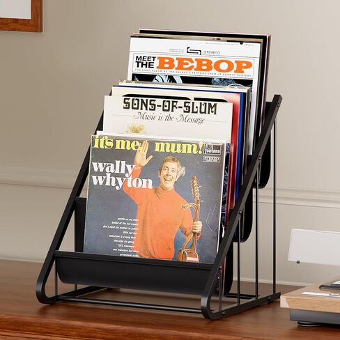 Vinyl Record Storage,3-Tier Record Holder Vinyl Holder Vinyl Record Display,Vinyl Record Holder Vinyl Storage Album Storage for Vinyl Records in Saudi Arabia
