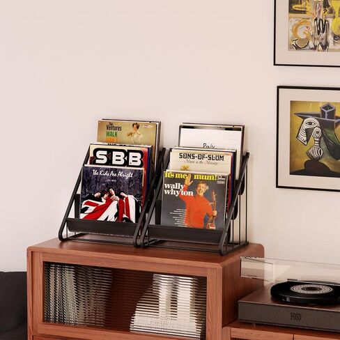Vinyl Record Storage,3-Tier Record Holder Vinyl Holder Vinyl Record Display,Vinyl Record Holder Vinyl Storage Album Storage for Vinyl Records in Saudi Arabia
